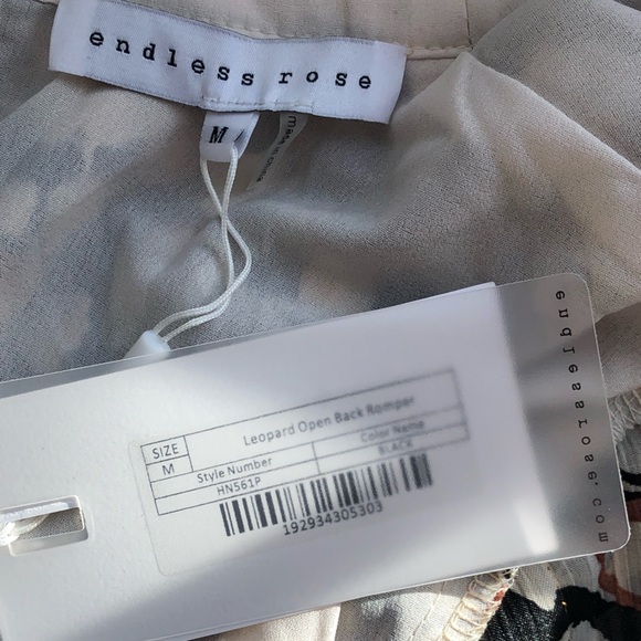 NWT Endless Rose open back romper - Picture 13 of 15